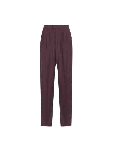 Spodnie Saint Laurent fioletowe