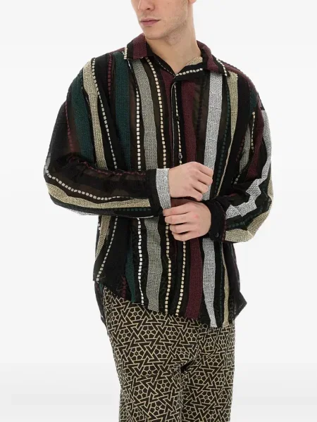 Pruhovaná košile Aie černá