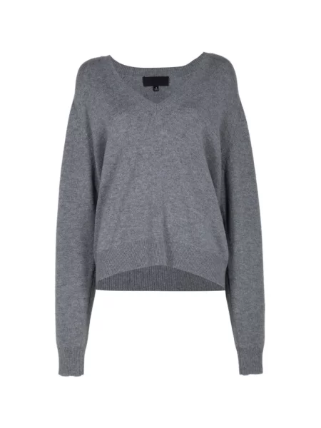 Pulover Nili Lotan cu decolteu în V gri