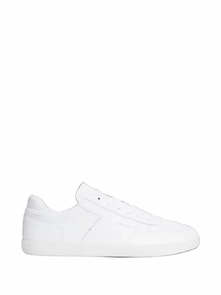 Sneakerși Tommy Hilfiger din piele alb