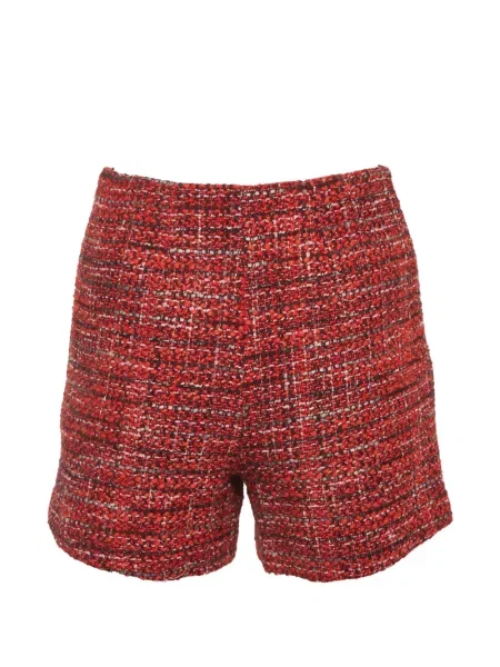 Pantaloni scurți Maje din tweed roșu