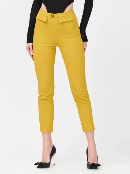 Брюки Elisabetta Franchi желтые