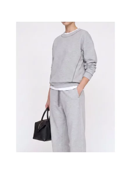 Bluza z kapturem Max Mara z kapturem szara