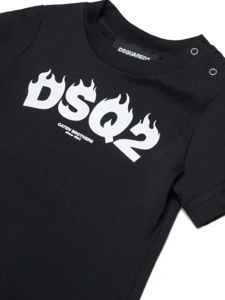 Koszulka dziecięca Dsquared2 czarna