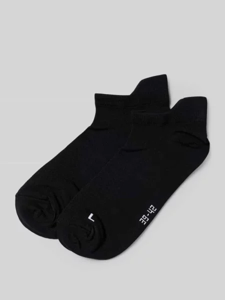 Skarpetki do biegania Summer w zestaw 2 szt. z prążkowanymi ściągaczami Snocks czarne
