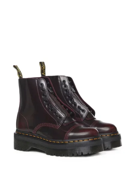 Botine Dr. Martens cu platformă roșu