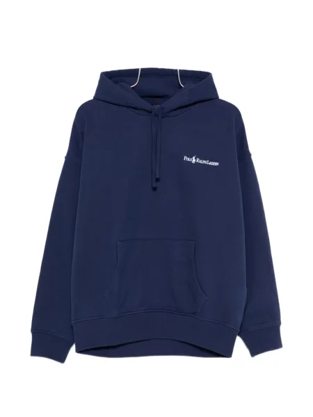 Pantaloni scurți Polo Ralph Lauren cu autograf albastru