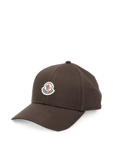 Șapcă Moncler cu autograf maro
