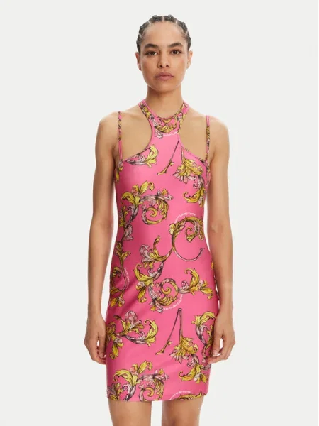 Versace Jeans Couture Коктейлна рокля розов