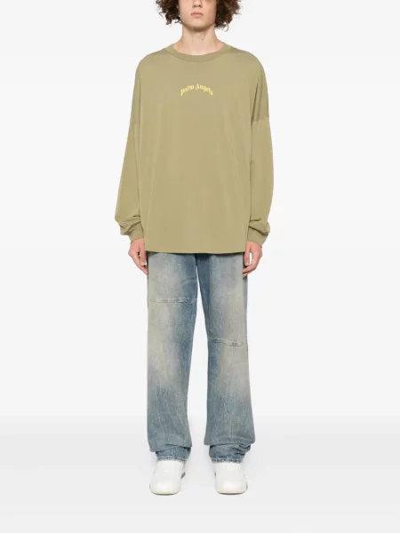 Tricou Palm Angels cu imagine verde