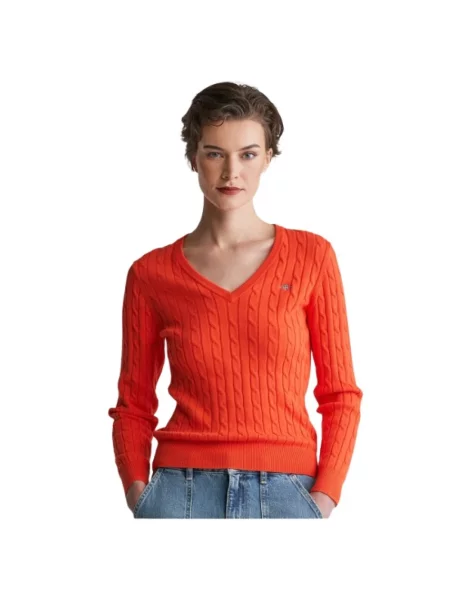 Sweter Gant pomarańczowy