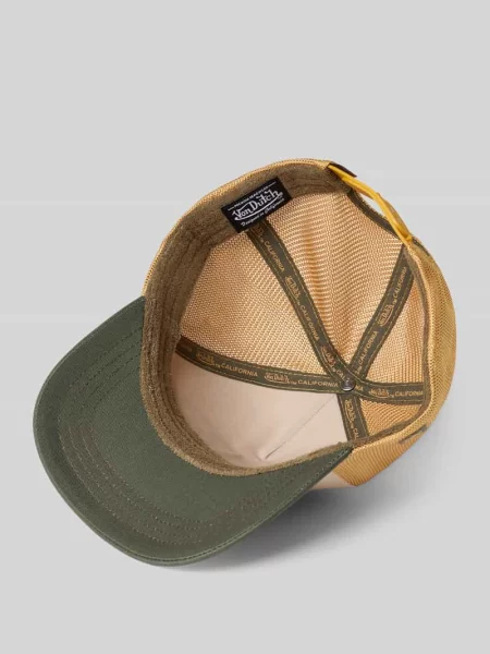 Czapka z daszkiem typu trucker z naszywką z logo model Terry' Von Dutch żółta