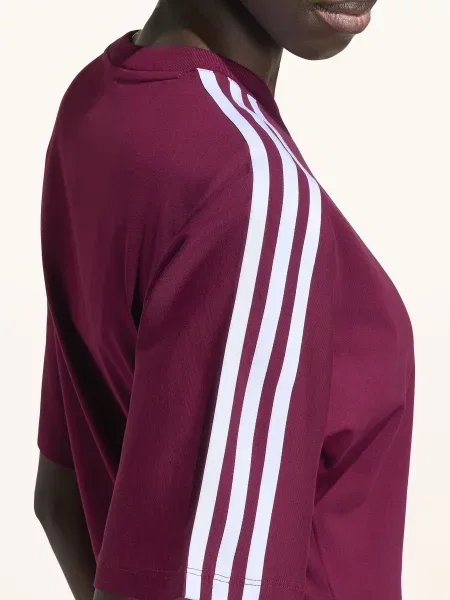 Adidas Originals Tričko Slim tmavě červená