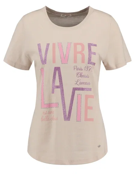 Key Largo Tričko Lf Vie / levanduľová / marhuľová / ružová béžová