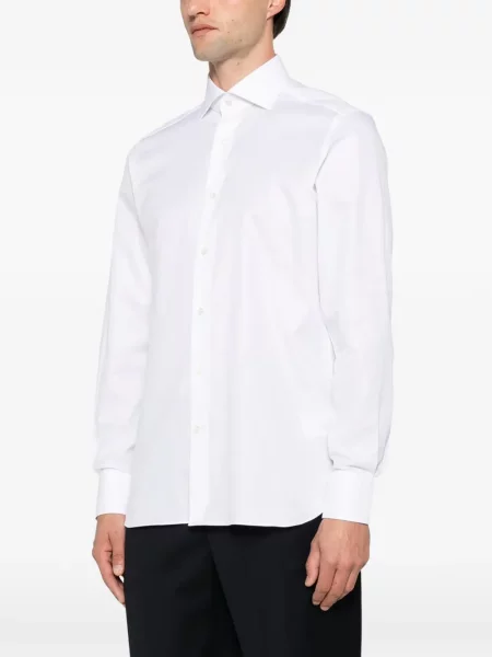 Gulerat cămașă Zegna alb