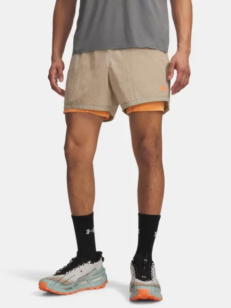 Pantaloni scurți Under Armour alergare portocaliu