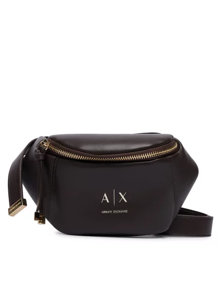 Сумка на пояс﻿ Armani Exchange Темно-коричневий коричневий