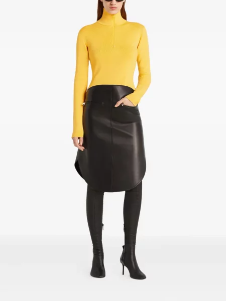 Дълго тениска Courreges жълто