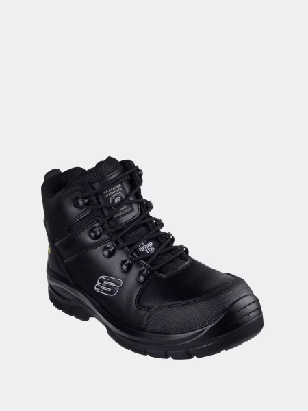 Кожаные ботинки Skechers черные