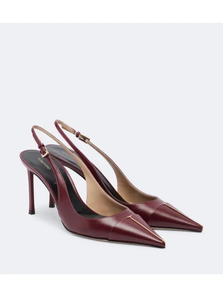 Pantofi cu toc Tom Ford din piele slingback