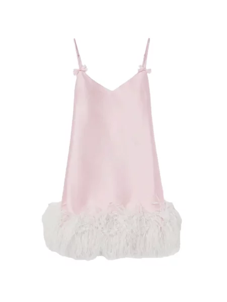 Rochie mini Self-portrait cu funde roz