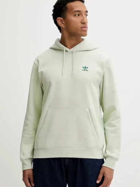 Adidas Essential NC Loose Hoodie Mężczyźni Bluzy i bluzy z kapturem adidas Originals Size: S zielony