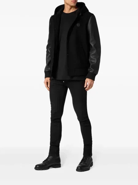 Striukė Philipp Plein su gobtuvu juoda