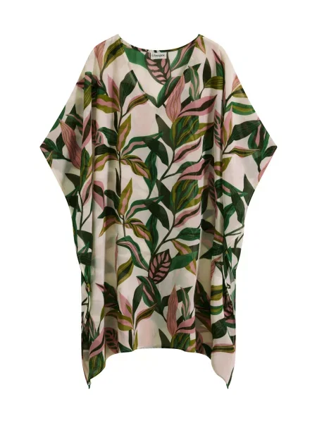 Bonprix Rochie de plaja verde / verde închis / roz alb