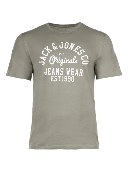 JACK & JONES Póló kék / szürke / zöld / fekete fehér