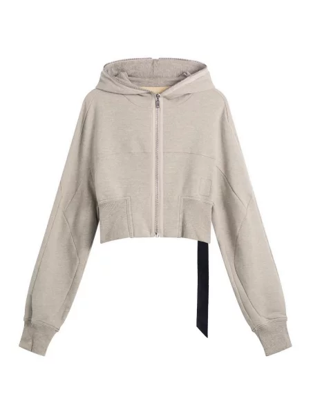 Bluza z kapturem Rick Owens Drkshdw w kolorze melanż szara