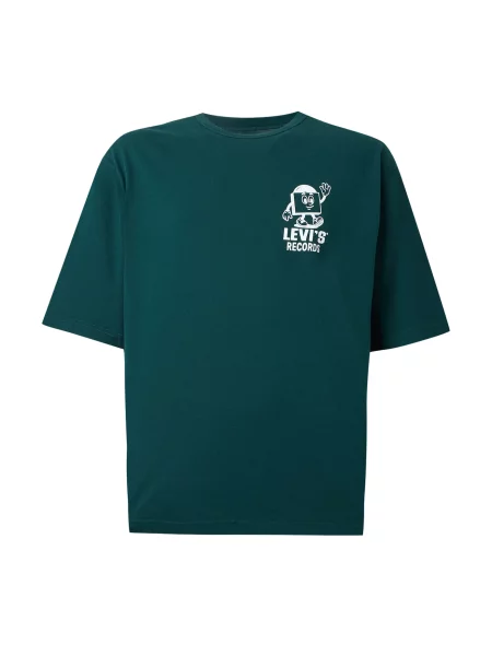 LEVI'S ® Tričko Loose Tee tmavozelená biela
