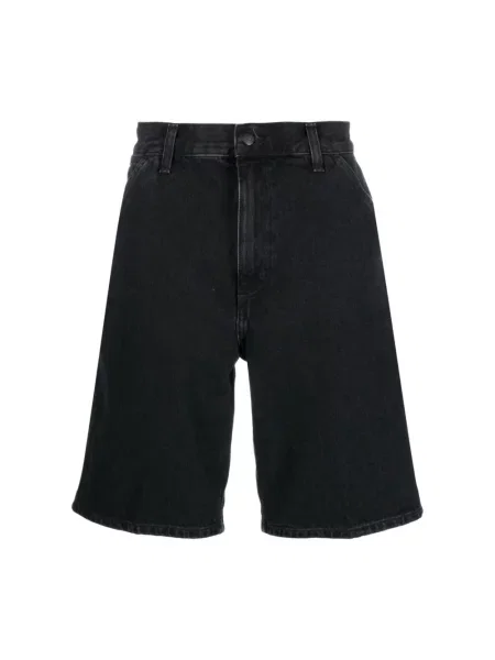 Szorty jeansowe Carhartt Wip czarne