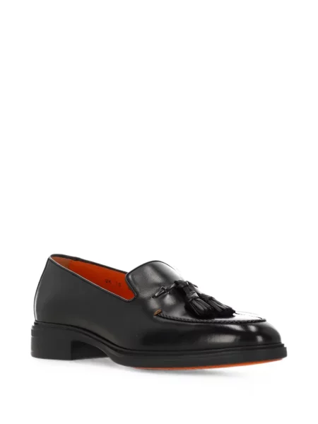 Pantofi loafer Santoni negru