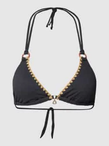 Top bikini z wiązaniem z tyłu model ‘YERO SANTAFE’ Banana Moon czarny