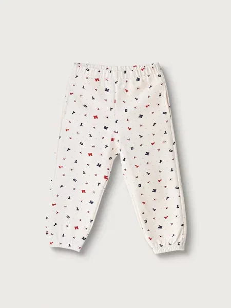 Tommy Hilfiger pantaloni joggers pentru copii din cu bej