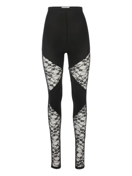 Leggings Nina Ricci din dantelă negru