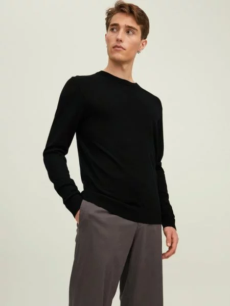 Πουλόβερ Jack & Jones μαύρο