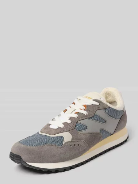 Sneakersy z mieszanka skóry z detal z logo model Gravel' Woolrich
