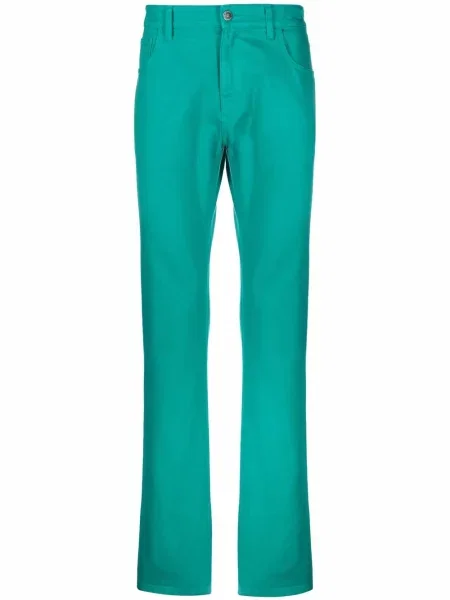 Pantaloni Raf Simons cu autograf verde