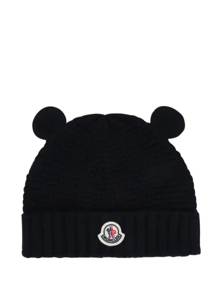 Czapka dziecięca Moncler Enfant czarna