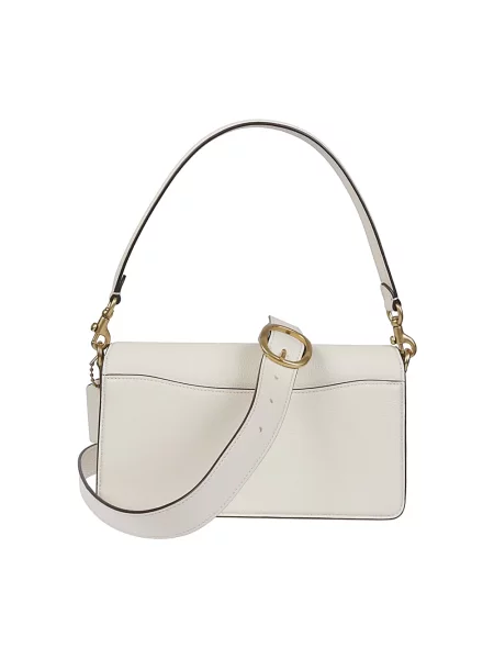 Coach torebka skórzana Tabby 26 beżowy biała