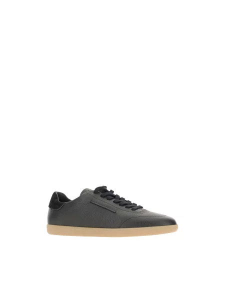 Sneakersy Zegna skórzane czarne