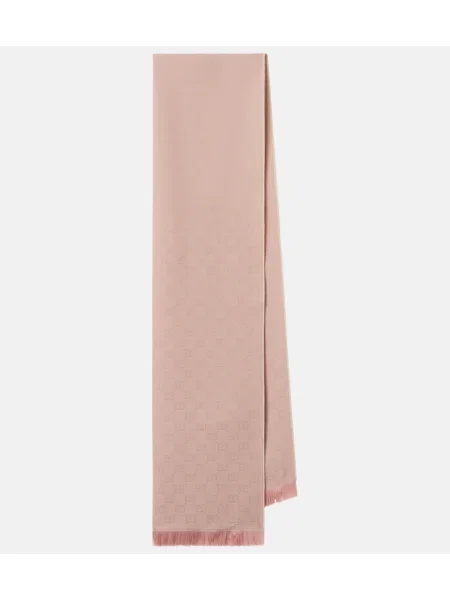 Fular Gucci de lână roz