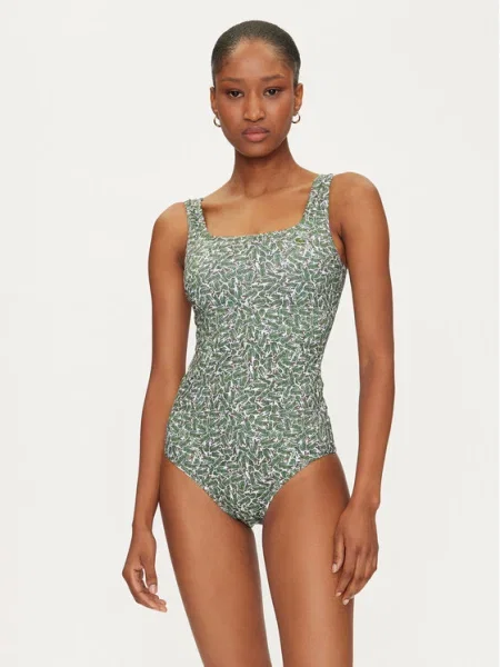 Dámske plavky Lacoste green/flour zelená