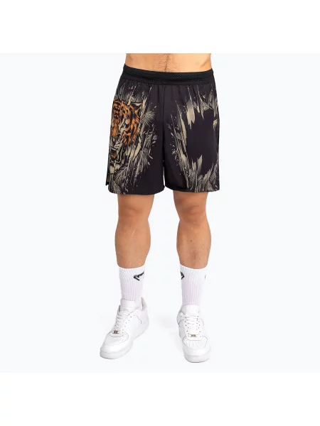 Spodenki treningowe Venum Tiger Training Shorts black/neon orange czarne