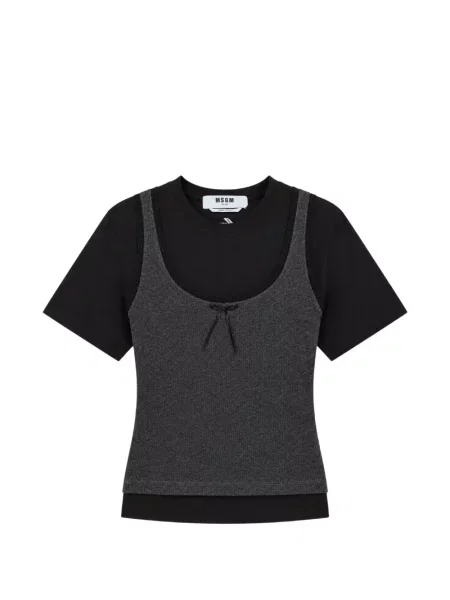 Tricou Msgm cu funde negru