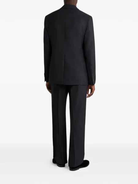 Geacă Etro cu model paisley din jacard negru