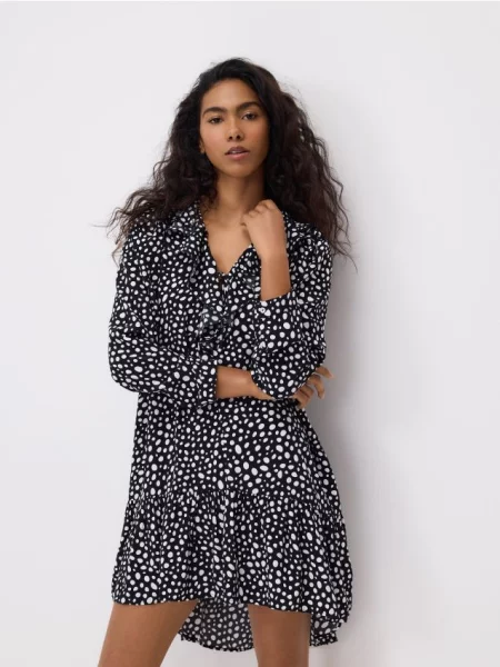 Reserved Rochie mini cu model negru