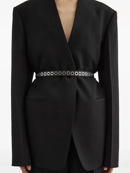 Curea Jil Sander din piele negru