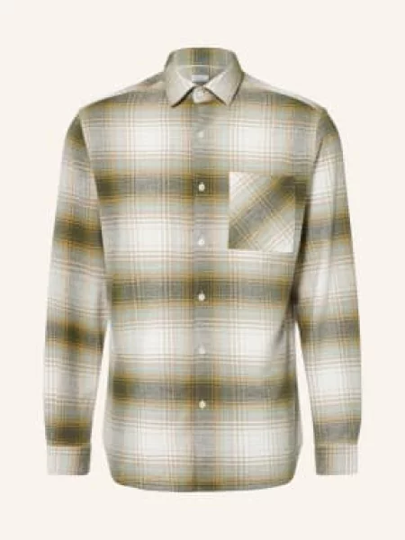 Paul Koszula Flanelowa O Kroju Slim Fit gruen miętowa